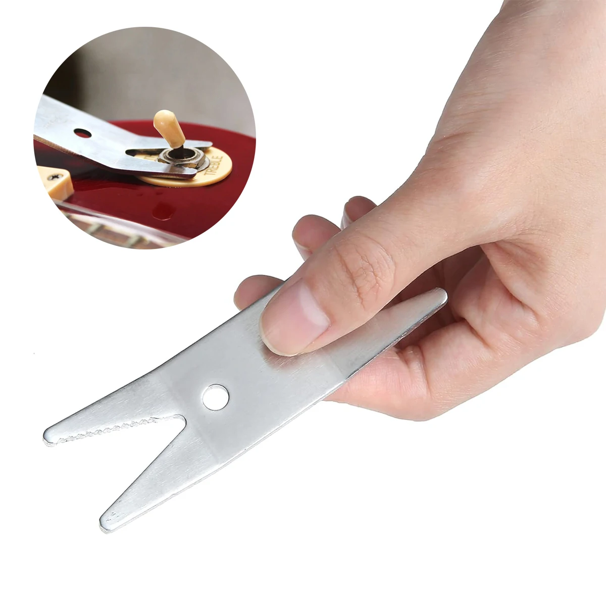 All in One Guitar Maintenance Wrench 1PC Multi Function Tool For Tightening Hex Nuts Jacks Control Knobs
