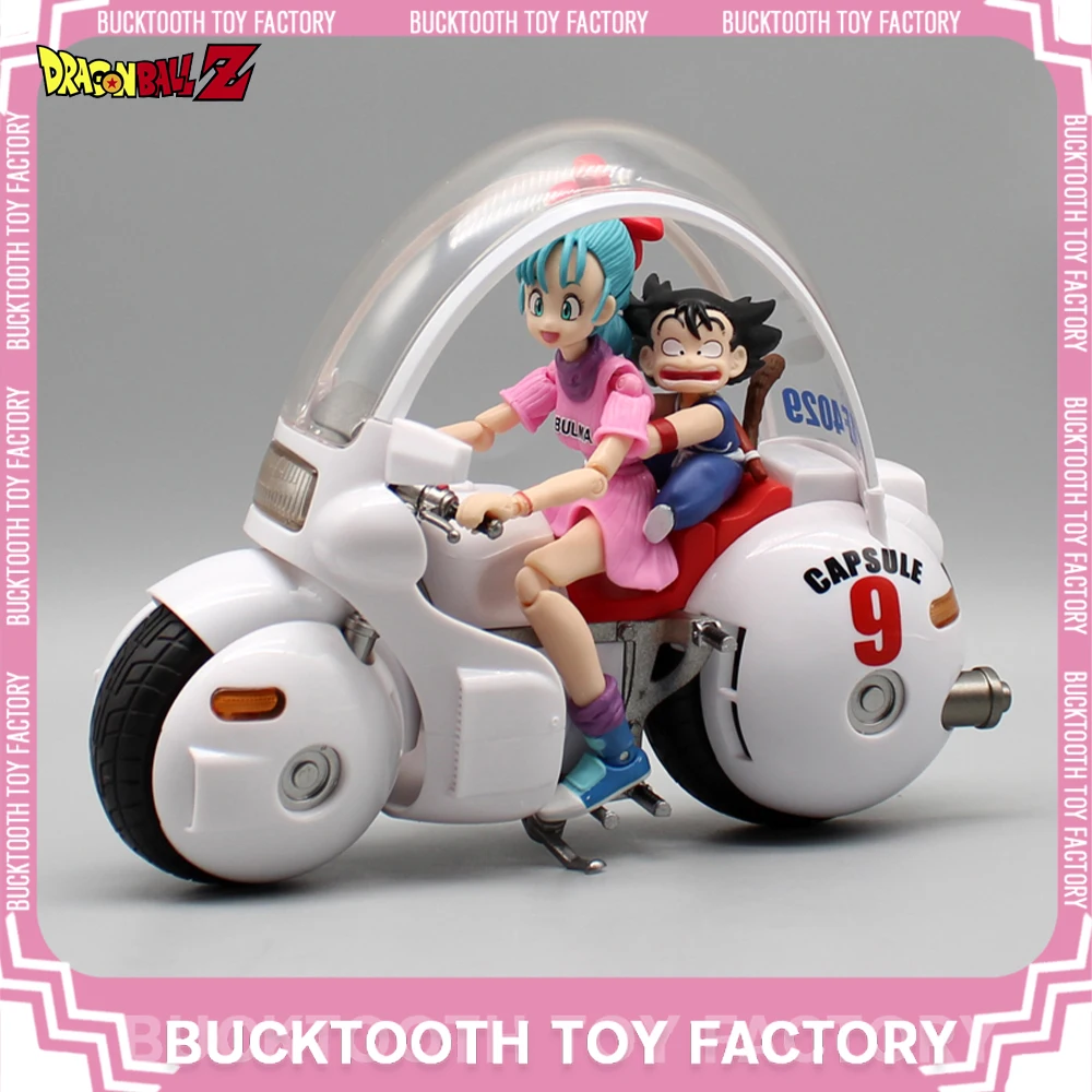 

14cm Dragon Ball Z Bulma Anime Figure Motorcycle Bulma Goku Action Figures Pvc Collection Statue Model Toys Room Decoration Gift