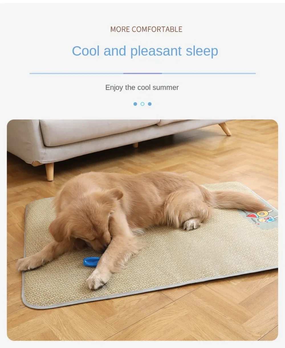 Title 3, Dog Nest Summer Cushion Ice Cushion Pet Pet Sup...