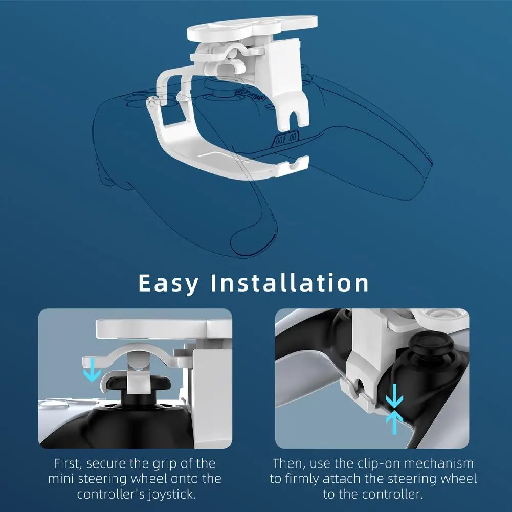 PS5 Mini Steering Wheel Controller Racing Accessory