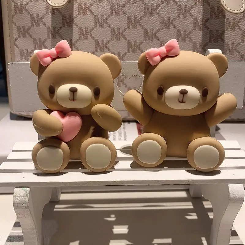 Rosa Blau Bär Kuchen Topper Bär Puppe Ornamente Kuchen Einsatz Geburtstag Kuchen Dekoration Erwachsene Geburtstag Geschenke Hochzeit Kuchen Dekorieren – Detail 14