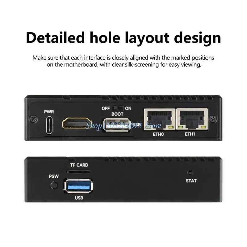 CM5 기가비트/2.5G 이중 이더넷 확장 보드용 R6FF 이중 RJ45 지원 데이터 전송 USB M.2 NVMe 설치