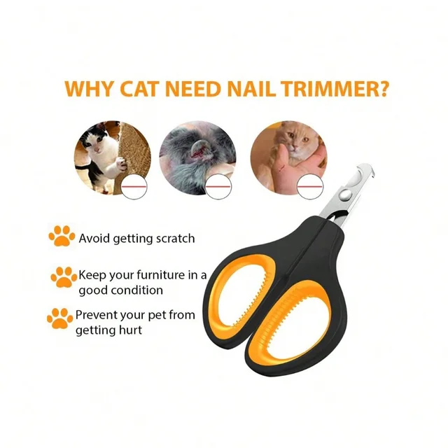 1pc  Pet universal nail clipper, cat dog nail clipper, scratch resistant nail clipper, specialized nail clipper for kittens 5