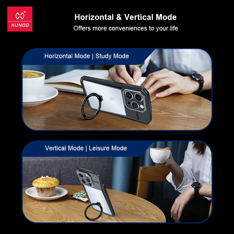 Xundd For iPhone 15 Pro Max For iPhone 14 Pro Max For 15 14 Series Case Magnetic Holder Case Quick Connection & Fast Charging