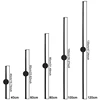 Modern Minimalist LED Linear Wall Lamp 80cm/100cm/120cm Long Strip Wall Lamp Bedroom Living Room Home Decor 6