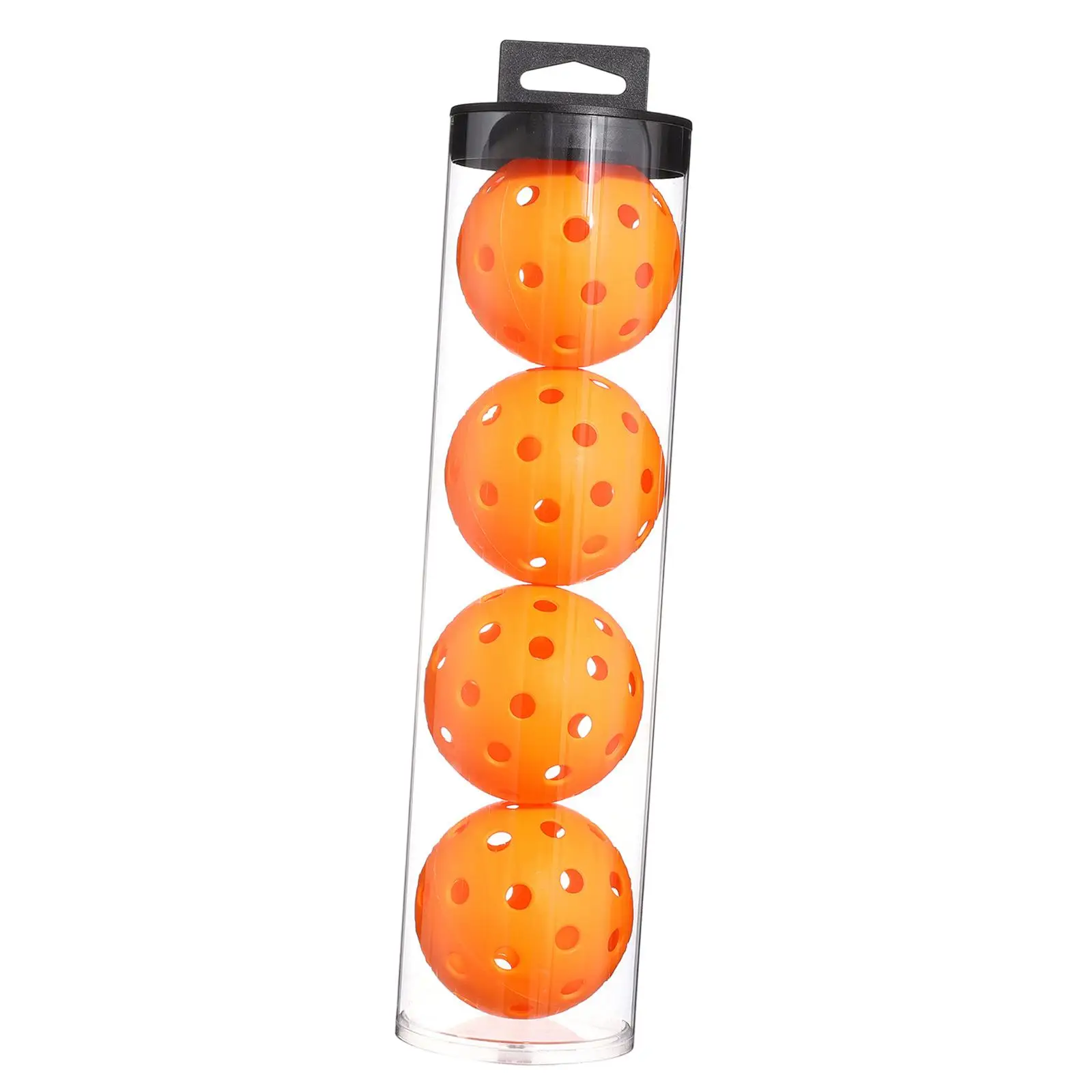 4 Pieces Pickleball Balls Super Hard Durable with 40 Small Precisely Drilled Holes 74mm for Sanctioned Tournament Play Outdoor