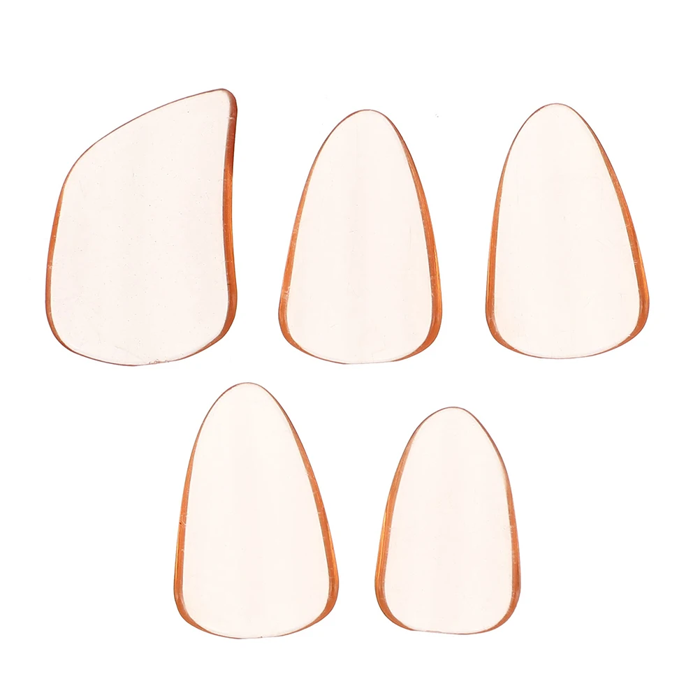 5Pcs Pipa Nails String Instrument Playing Finger Picks Nail Covers Musical Instrument Picks Pipa Practice Tools (Orange)