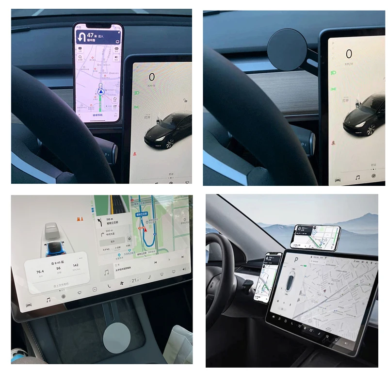 Für Tesla Handy Halter Modell 3/Modell X/Modell S/Modell Y Unterstützung  Basis GPS Unterstützung auto Innen Zubehör - AliExpress