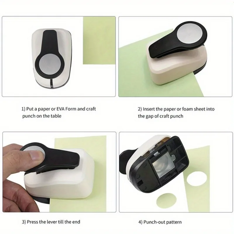 1PC Paper Craft Punches Circle Hole Puncher for Art Craft Paper Scrapbooking Supplies Paper Craft DIY Handmade Paper Cutter - 6