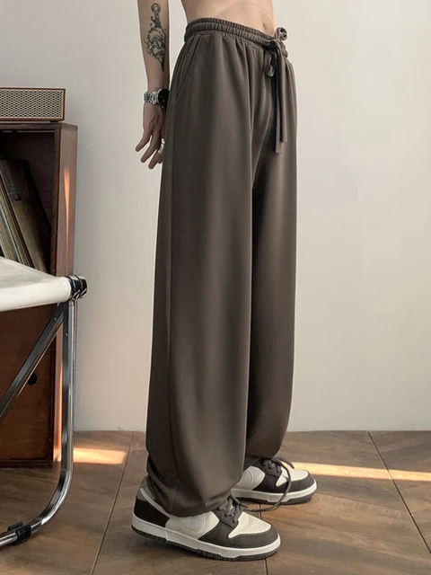 HOUZHOU Women Vintage Casual Suit Pants Baggy Trousers Harajuku Japanese  Style Oversized Wide Leg Pants Streetwear