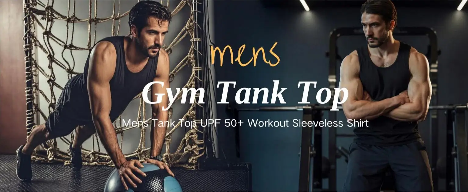 Herren-Tanktop mit UPF 50+, ärmelloses Muskelshirt, schnell trocknend, leicht, für Fitness, Workout, Sommer, Strand, Sonnenschutz – Detail 4