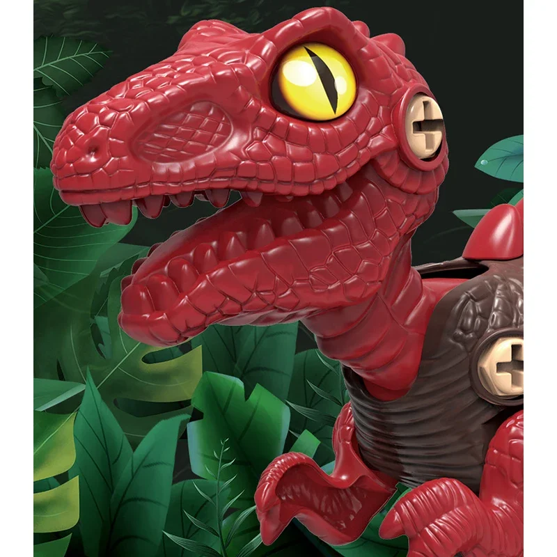 Funny Egg Take Apart Dinosaur Toys for Boys Building Toy Set with Drill Construction Engineering Play Kit Christmas Gift for Kid 4