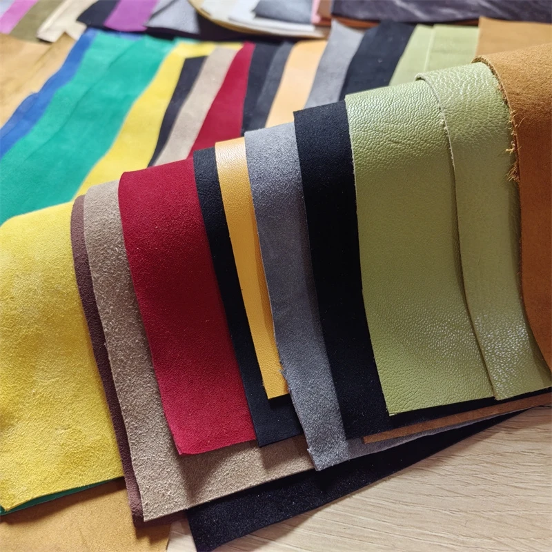 0.5/1MM 약간의 흠집이 있는 랜덤 양가죽. 양털. 최고급 가죽. 진짜 가죽 원..