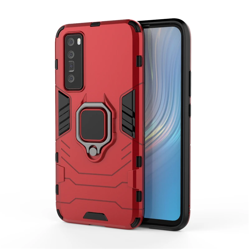 For Huawei Nova 5G Case Armor Magnetic Suction Stand Full Cover