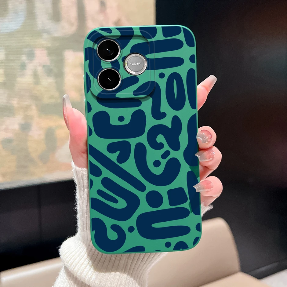 Candy Color Floral Durable Anti-Drop Simple Bumper Case