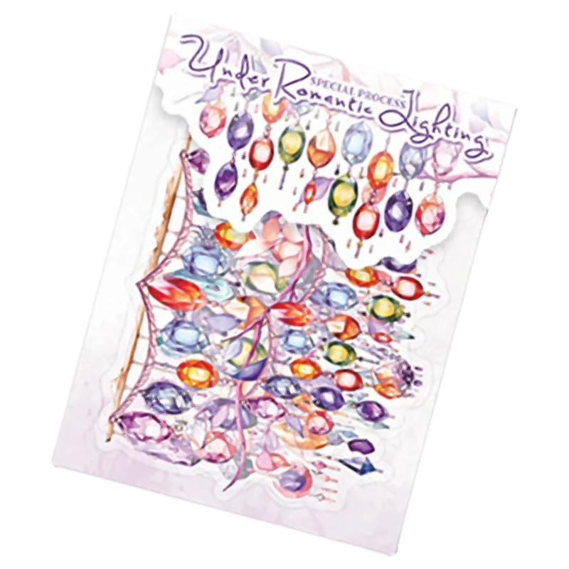 1Pack Color Flower Light PET Sticker Decorative Paper For Bedroom or Diy Diary Album Scrapbooking Decal B03E