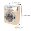 Oven Ornaments Children Toy Plaything Miniature Laundry Educational Khaki Kids Simulation Washing Machine 3