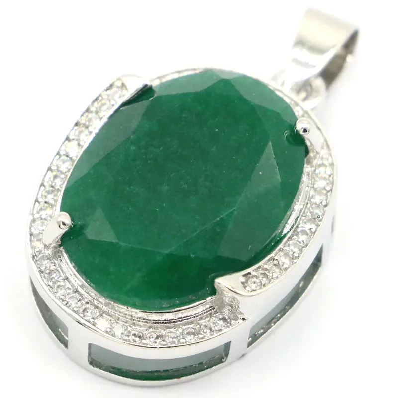8g Real Customized 925 Solid Sterling Silver  PENDANT Fantastic Violet Tanzanite Real Red Ruby Blue Sapphire Green Emerald CZ La