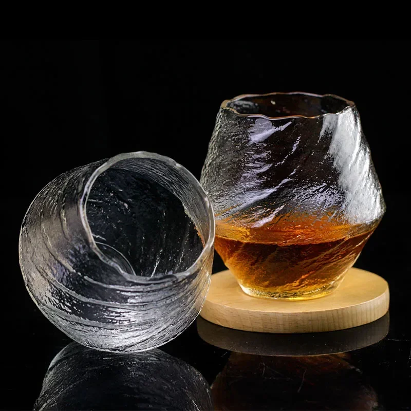 Description Picture 5 of itemJapanese Handmade Hammered Whiskey Glass Heat-Resistant Juice Cup Liquor XO Whisky Crystal Wine Glass Cognac Brandy Snifter