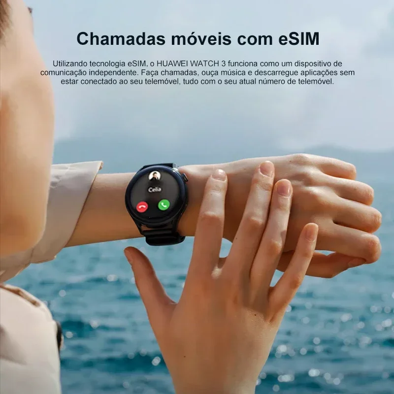 الإصدار العالمي الأصلي Huawei Watch 3 الذكية eSIM...
