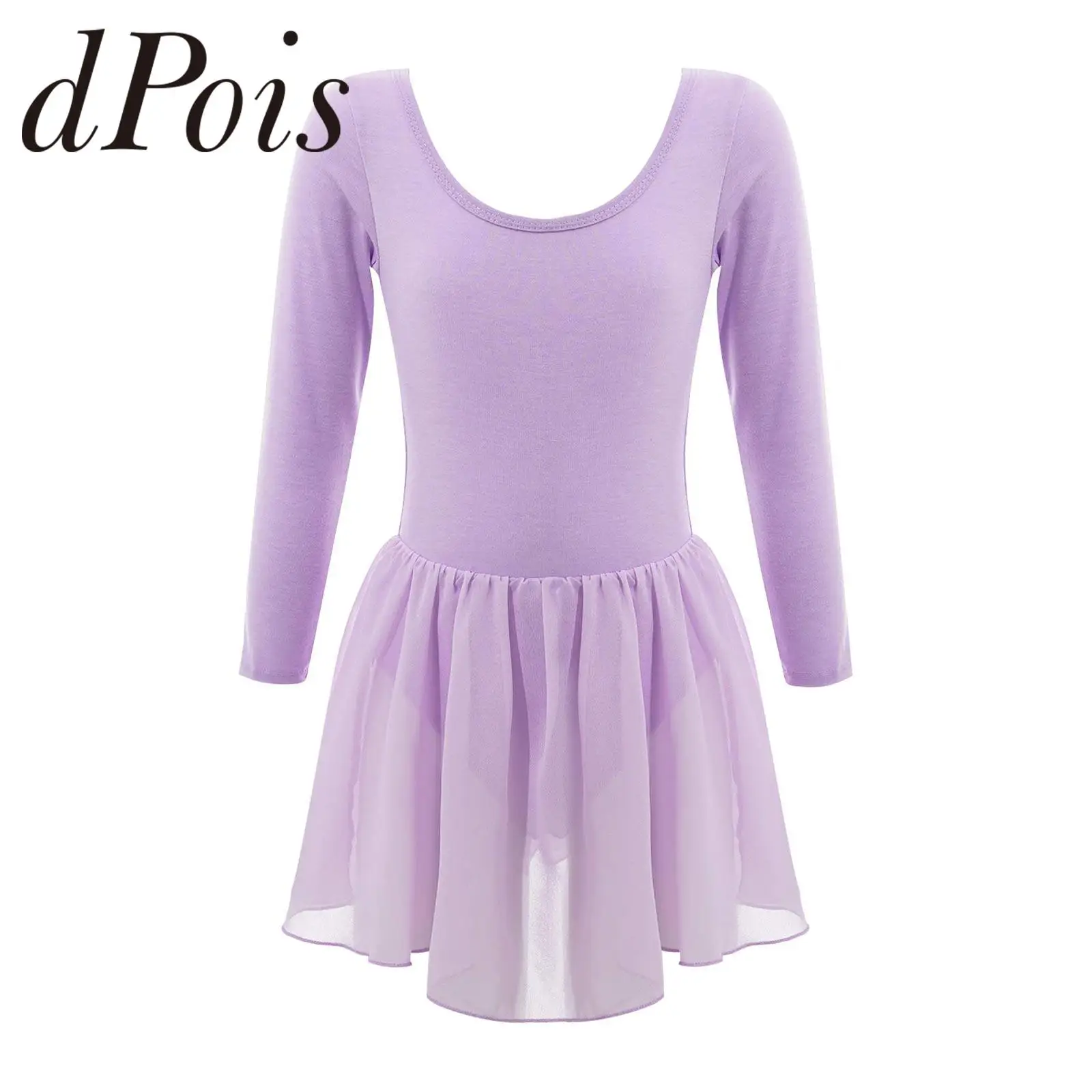 

Girls Long Sleeve Ballet Dancer Leotard Tutu Dress Princess Gymnastics Leotard Dancing Wear Performance Clothes Dance Costumes