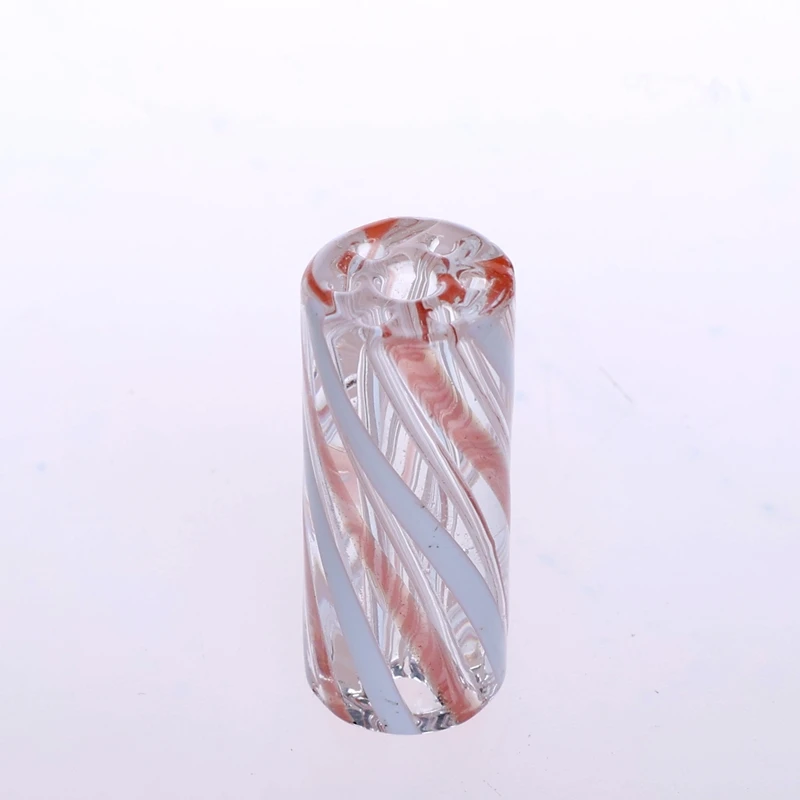 5pcs/box 7 Holes Wig Wag Screw Line Style White Mixed Red Smoking Glass Filter Tips Smoking Accessories
