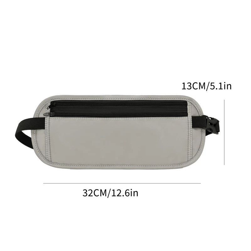 Unisex adjustable sports Belt Bag - professional running waist bag | safety zipper closure, hidden mobile phone case, gym, hikin