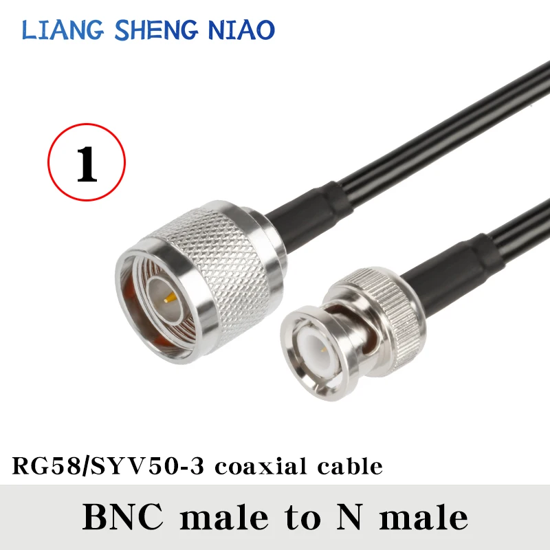 N-BNC  ÷  -N-BNC-L16  Ŀ ũ RG58 ̺ ̾ ͹̳ RF  Ǳ 0.3m  30m