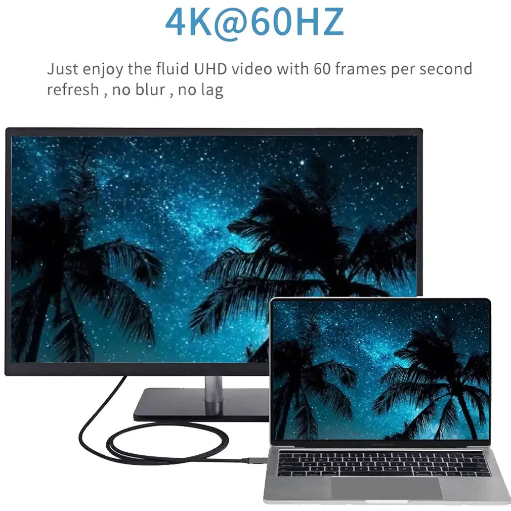 Nku Ʈ Ϳ  ̺, USB C-̴ ÷ Ʈ, Ʈ 2  ȣȯ , CŸ-̴ DP, 4K @ 60Hz