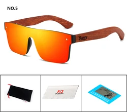 DUBERY Natural Wooden Polarized Men's Fashion Sunglasses (D219)