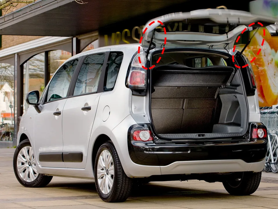 Molle A Gas Portellone Per Citroen C3 I Serie 2002-2009 - Ricambio Bagagliaio, Tecnologia Azoto, Venditore Italiano - Foto 2