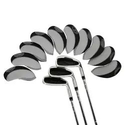 10Pcs Neoprene Golf Club Iron Head Covers Double Universal Headcovers Protector Case Golf Head Cover Set Golf Accessories