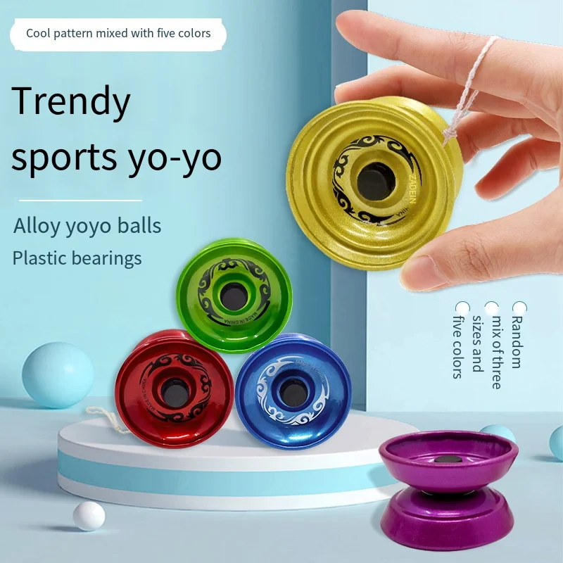 Yoyo ball magic aluminum alloy yoyo professional string trick yoyo ball bearing for beginner adult classic fashion toy for children gifts