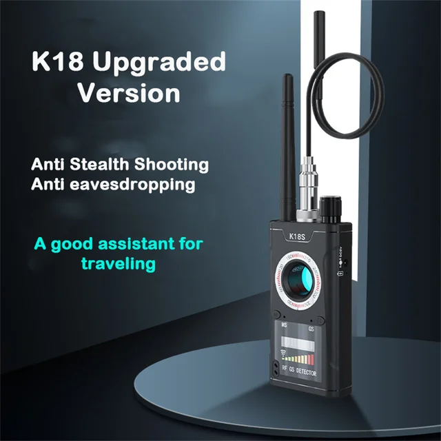 K18S Reverse Camera Detector GSM Audio Error Finder GPS Signal Scanner Upgrade RF Tracker Detect 3
