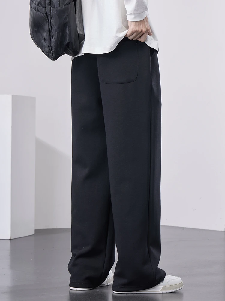 Men's Straight Sweatpants Drawstring Baggy Wide Leg Pants Fashion Letter Casual Trousers Streetwear Male Clothing Plus Size 8XL 6