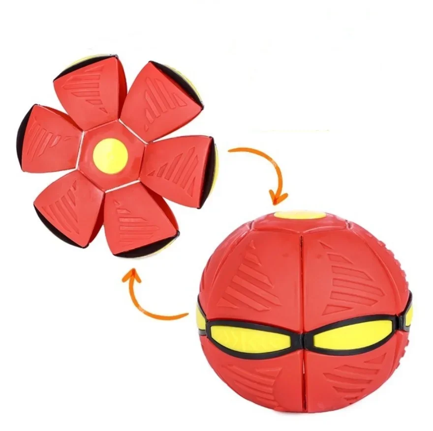 Flying UFO Flat Throw Disc Ball With LED Light Toy Kid Outdoor Garden Basketball Game Lkcomo Throw UFO Disc balls