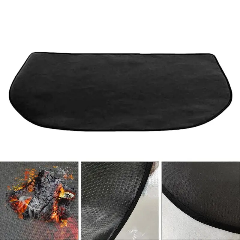 Alfombra ignífuga para pared de chimenea, alfombrilla de protección  antideslizante para el suelo, almohadilla resistente al fuego - AliExpress