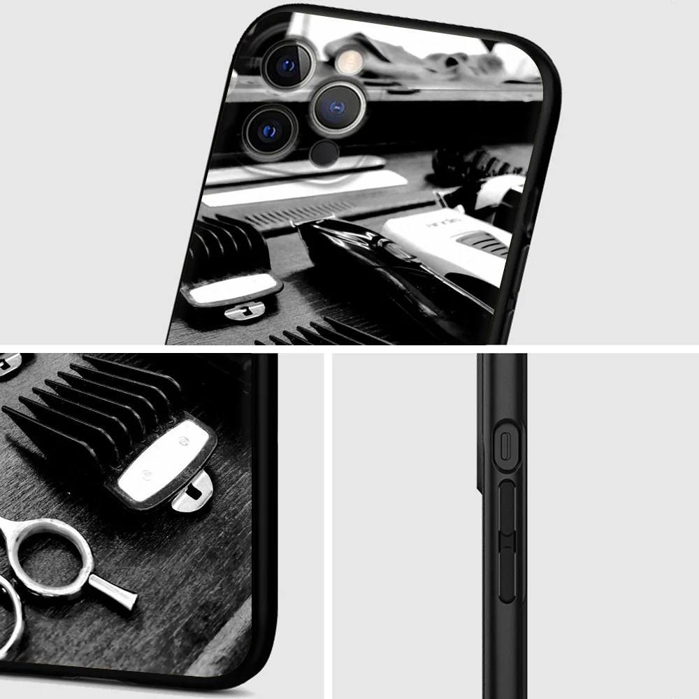 Luxury Barber Shop Hair Stylist Tools Phone Case Cover