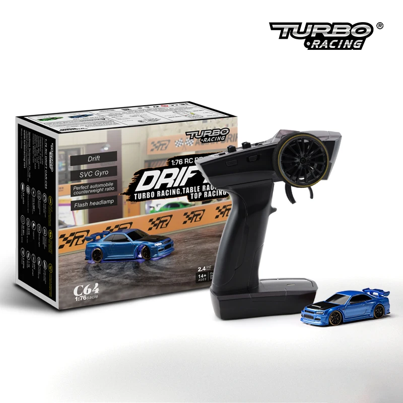 Turbo Racing製の1/76スケール ドリフトRCカーTC03 Amazon.com: FLYCOLOR Turbo Racing 1:76 Scale Drift RC Car