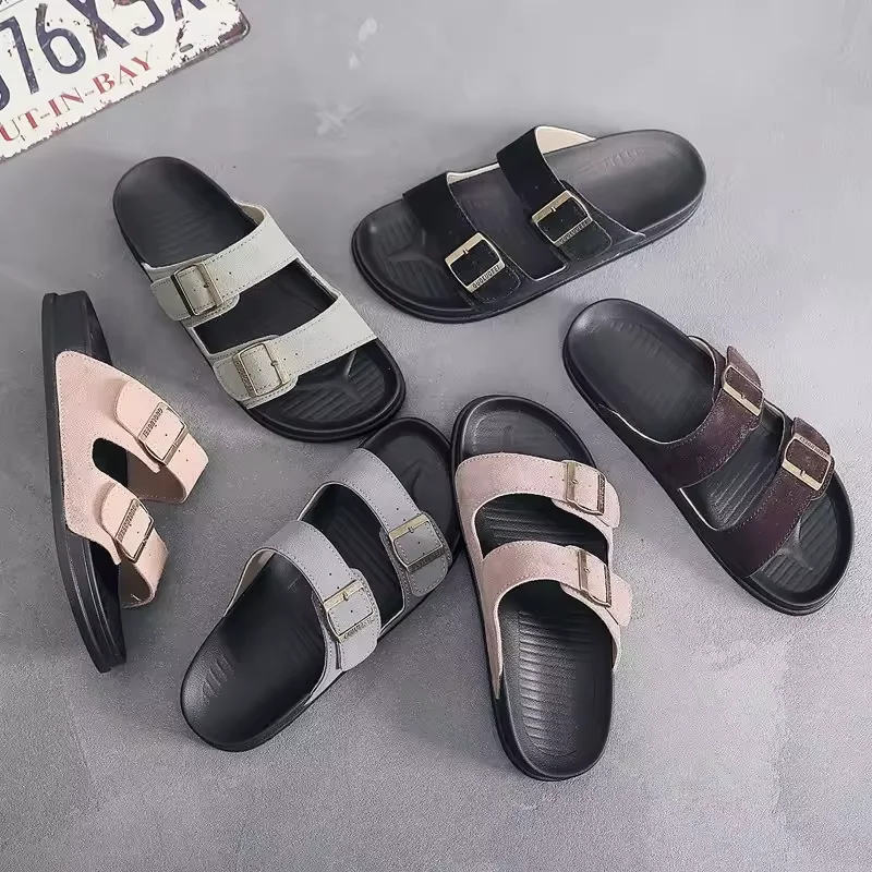 

New fashion Men's Athletic Slide Adjustable Straps Comfort Sandal summer sandals men slippers outdoor beach casual shoes