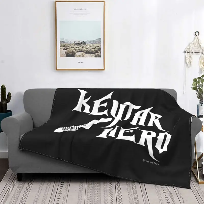 Keytar Hero Keyboard Piano Blanket Autumn Sofa Bed Breathable Faux Fur Mink Decorative Sofa