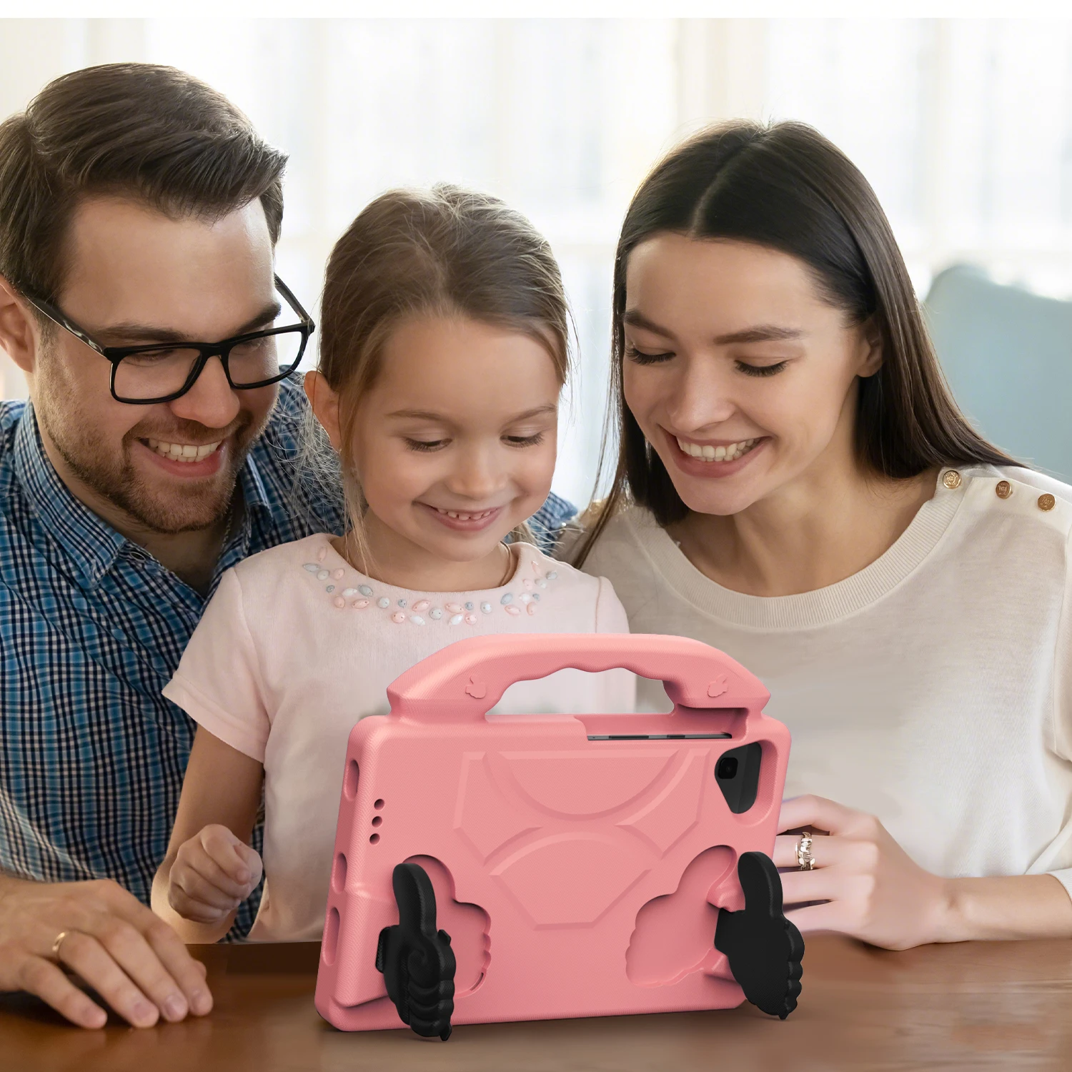Durable Kids EVA Tablet Stand Case with Handle - Protective Cover