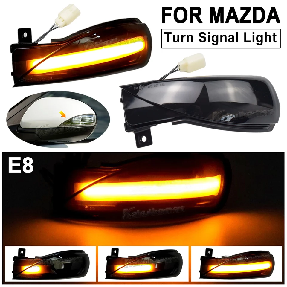 Luces De Giro LED Para Espejos Laterales - Compatible Con Mazda 3 BL (2008-2014) Y Mazda 6 GH (2007-2015)