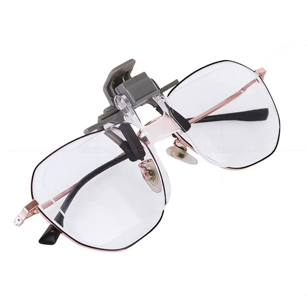2X Magnifier Portable Light-weight Magnifying Glasses with Clip Loupe for Needlework Crafts Book Reading