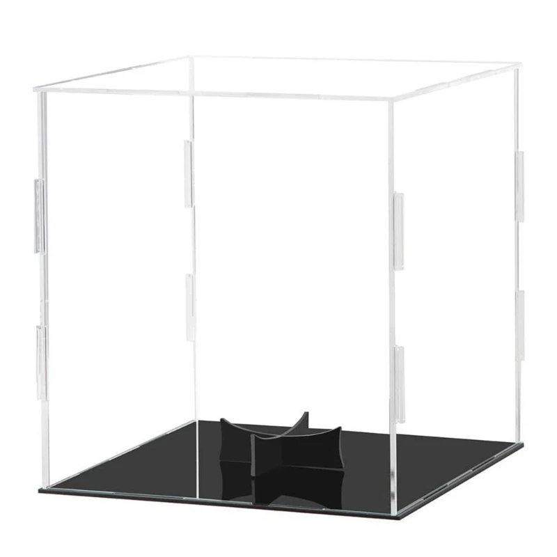 N0HA Clear Acrylic Display Case Dustproof Basketball Holder Display Box for Baseball Soccer Volleyball Figures Collectibles