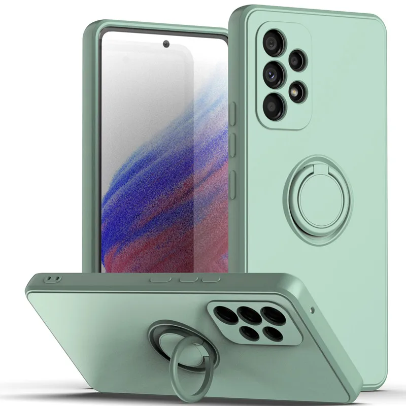 Magnetic Ring Holder Phone Case with Enhanced Grip and Protection