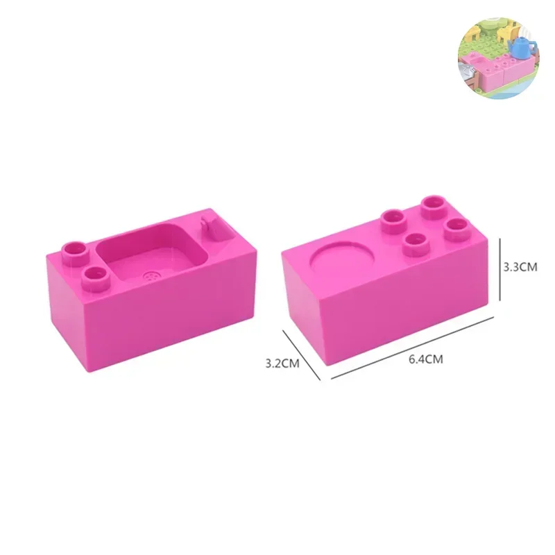 Deluxe Building Blocks Dollhouse Furniture Set – Creative Educational Toy