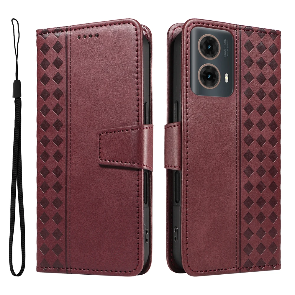 Premium Magnetic Leather Flip Wallet Case - Sleek and Durable Design