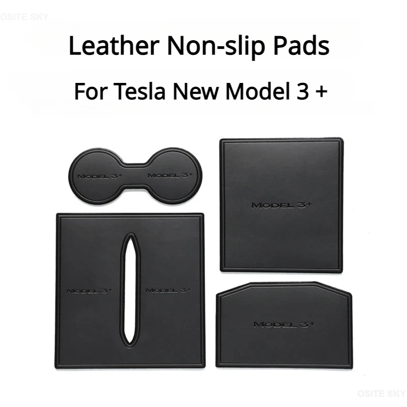 

Central Control Non-slip Pad For Tesla 3+ Anti-Slip Door Gate Slot Cup Mats New Model 3 Car Interior Accessories 2024