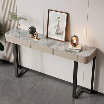 Tavolo Consolle Robusto di Qualità Professionale, Ampio Tavolo Minimalista per Ingresso, Impermeabile e Confortevole, Tavolo Ingresso, Arredamento Moderno per la Casa